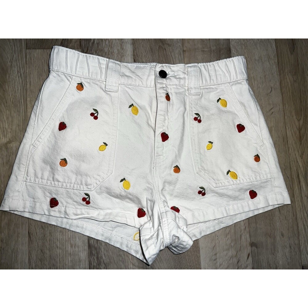 PacSun Mini Fruit Elastic Waist Cargo Shorts Size Medium